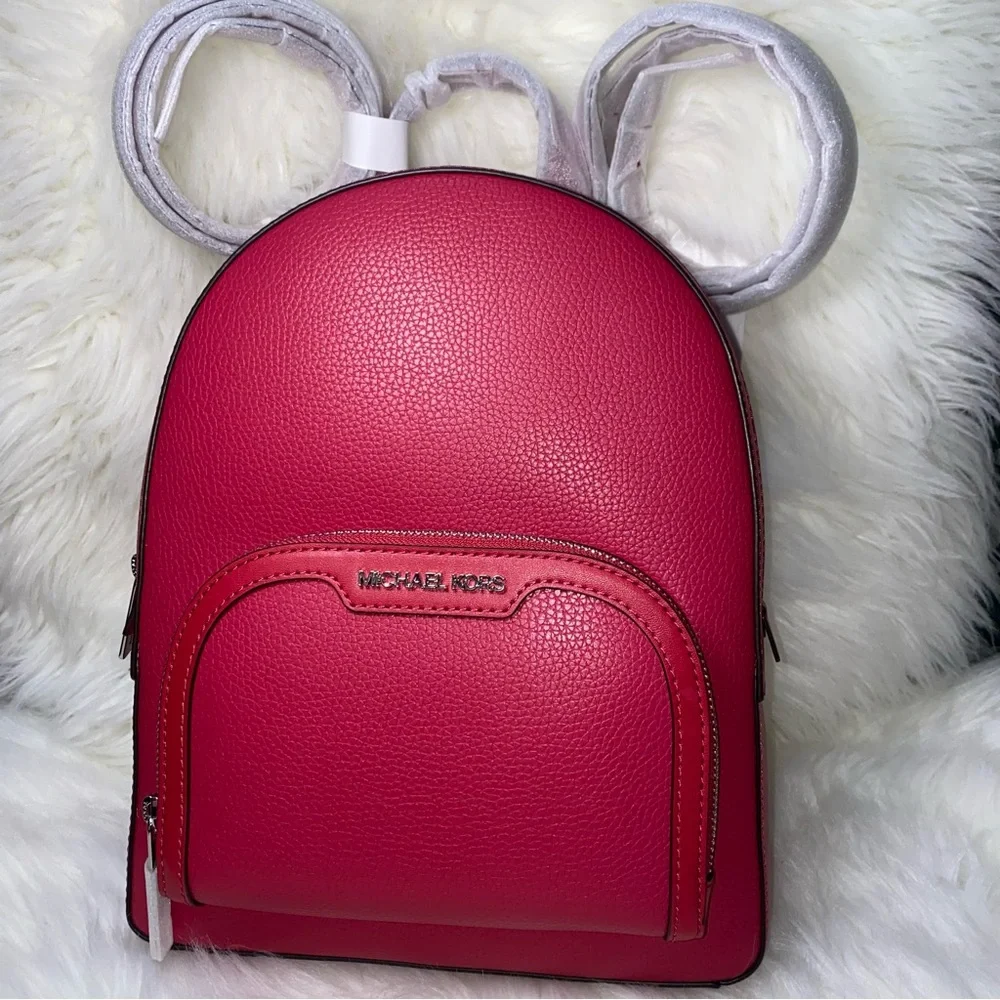 MK 🩷 Michael Kors Backpack NWT raspberry - Picture 7 of 16